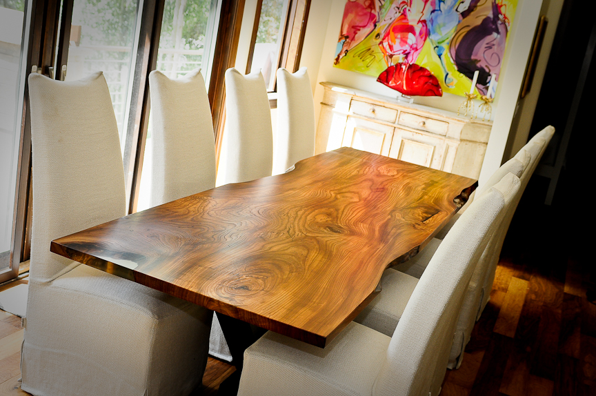 Red Elm Live Edge Dining Table – Vail, Colorado