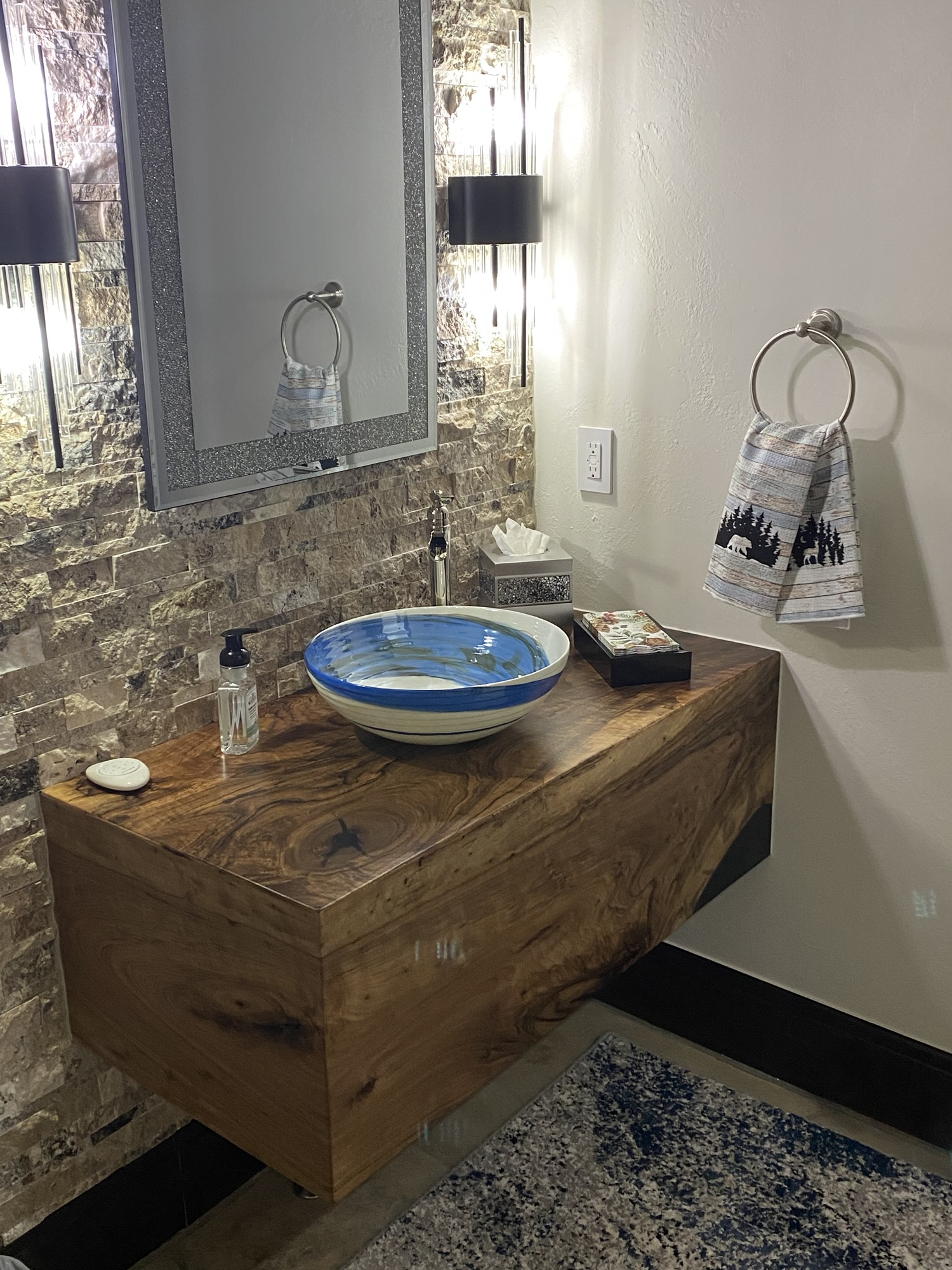 Luxury Vanity Top for powder room!